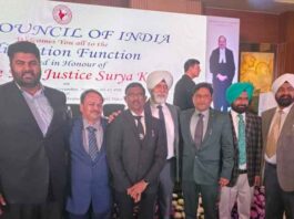 ચીફ જસ્ટિસ ઓફ ઈન્ડિયા શ્રી સૂર્યકાંત સાહેબના સન્માન સમારોહમાં મોરબી બાર એસોસિએશનનાં પૂર્વ પ્રમુખ દિલીપ અગેચાણીયા દ્વારા વિશેષ સન્માન