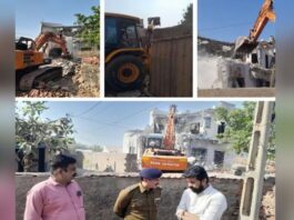 મોરબીના ઇન્દિરાનગરમાં અસામાજિકોના મકાન તોડી પડાયા