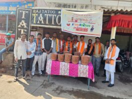 વાંકાનેર: ભારતીય જનતા યુવા મોરચા દ્વારા “#Yuva4Nature” અભિયાન અંતર્ગત પાણીના કુંડા વિતરણ કરાયું